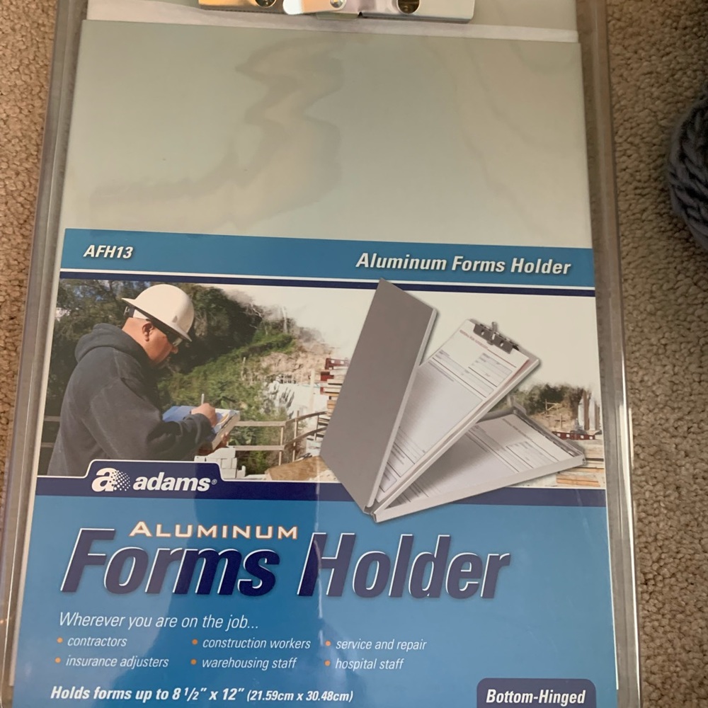 Forms holder.